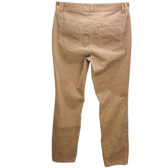 Talbots Womens Stretch Corduroy Pants High Waist Straight Leg Petite Size 10p - Picture 6 of 11